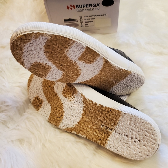 Superga 2750 Embossed faux Crocodile sneakers - black - Picture 13 of 16